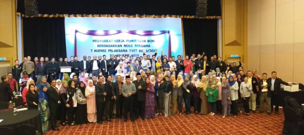 Mesyuarat Kerja Pemurnian Bahan Pengajaran Bertulis (WIM) Berdasarkan NOSS bagi 7 Agensi Pelaksana TVET Siri 3/2019
